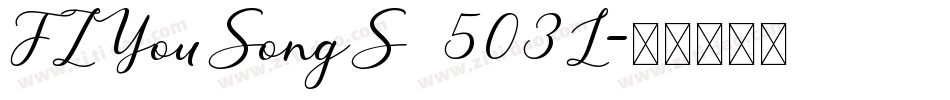FZYouSongS 503L字体转换